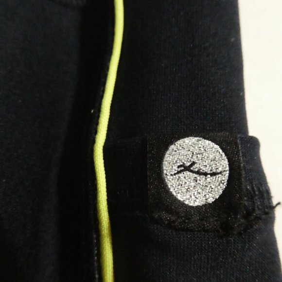 X BY GOTTEX xs, extra small navy leggings with neon stripe & sheer sides, BNWOT - Picture 6 of 10